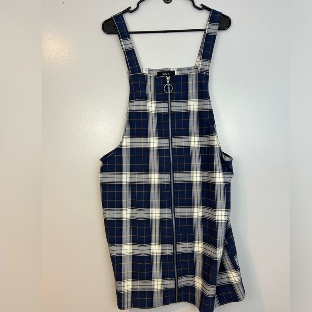 (NWOT) Forever 21 Blue and Yellow Plaid Dress